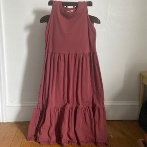 Mauve midi dress